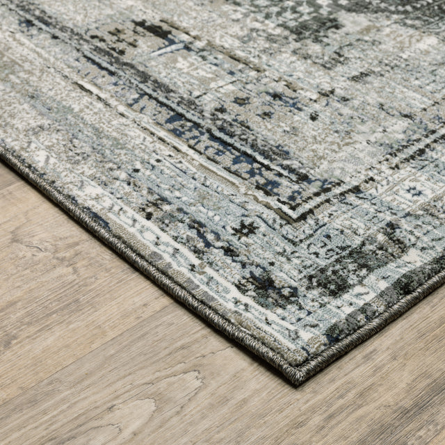 Oriental Weavers Gemini 070N2 Charcoal/ Grey Rug.