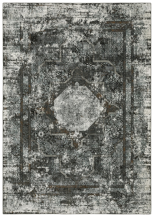 Oriental Weavers Sphinx Gemini 090O2 Charcoal/ Grey Area Rug