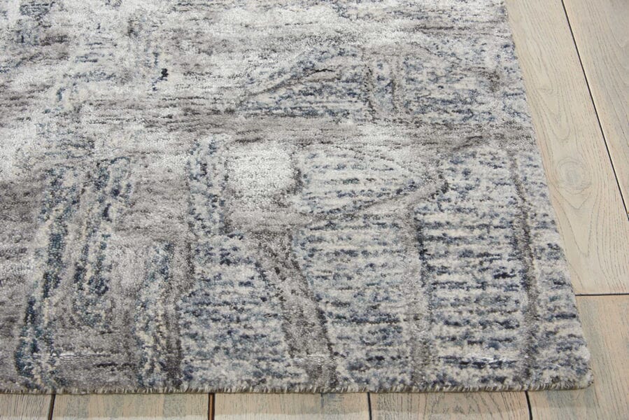 Nourison Gemstone Gem03 Hematite Area Rug