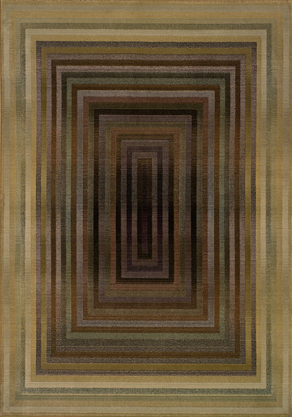 Oriental Weavers Sphinx Generations 281j2 Beige / Green Geometric Area Rug