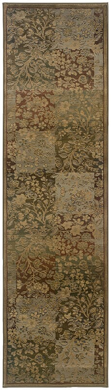 Oriental Weavers Sphinx Generations 3435y Green / Gold Geometric Area Rug