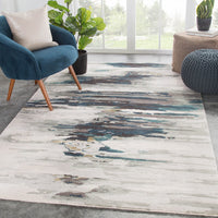 Jaipur Genesis Ryenn Ges20 Teal Organic / Abstract Area Rug