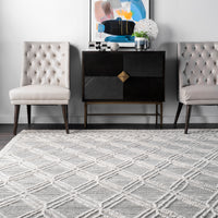 Nuloom Trellis Natti Ntr3594C Gray Area Rug