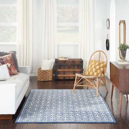 Nourison Nicole Curtis Series 2 Sr201 Blue Area Rug