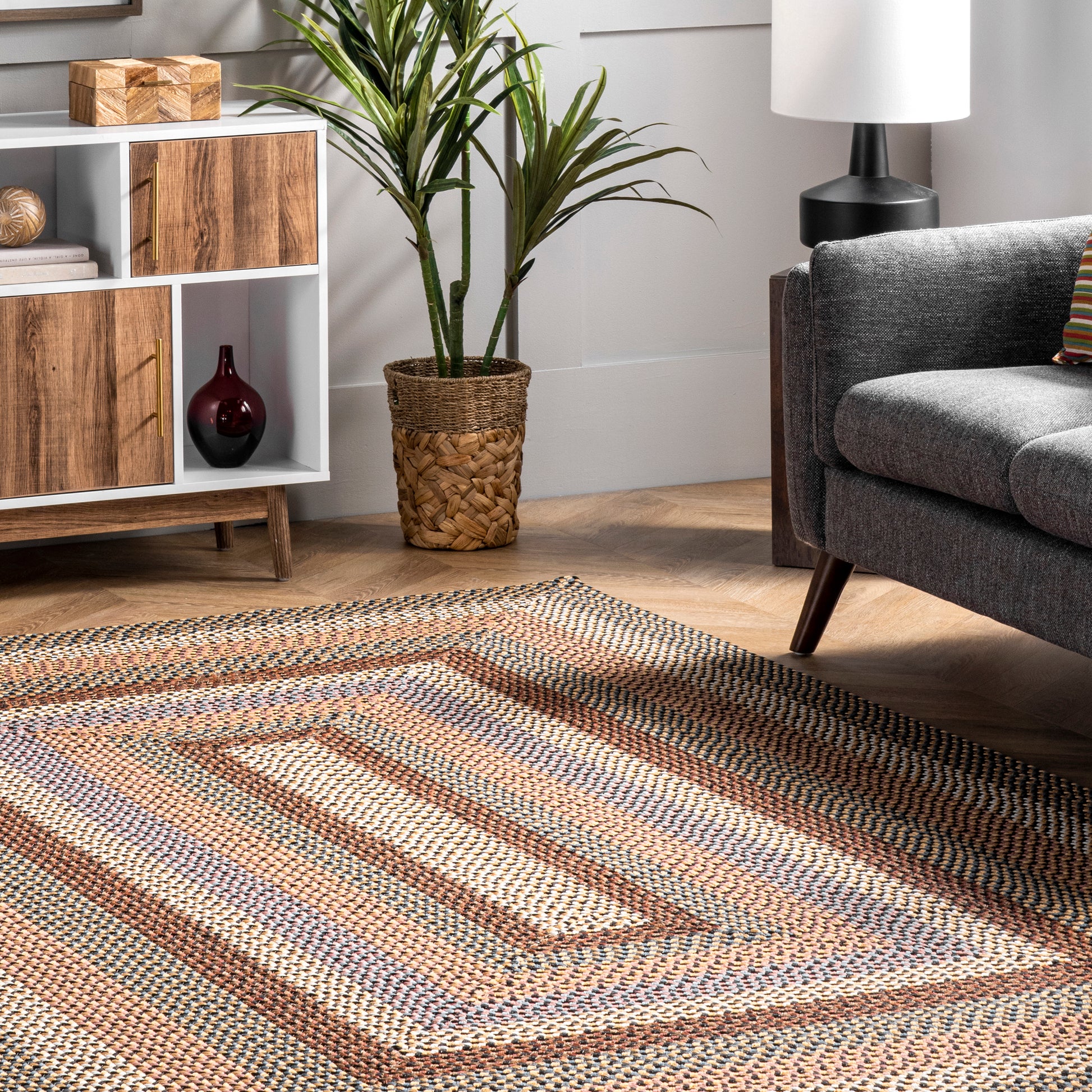 Nuloom Gwyneth Borders Ngw2003H Taupe Area Rug