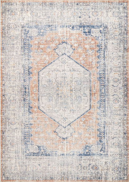 AreaRugs.com Wavaj Nwa1057B Peach Area Rug