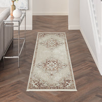 Nourison Carina Cna01 Mocha Silver Area Rug