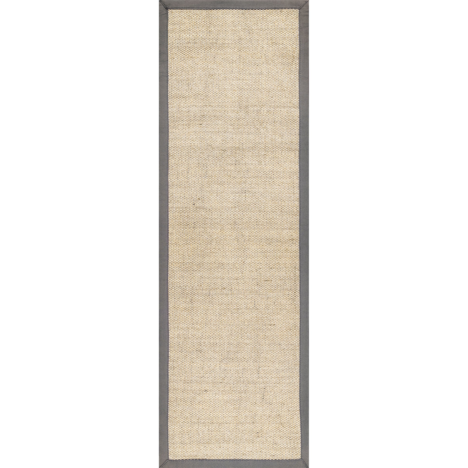 Nuloom Bordered Chloe Sisal Nbo3632B Gray Area Rug