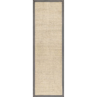 Nuloom Bordered Chloe Sisal Nbo3632B Gray Area Rug