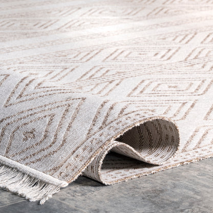 Nuloom Striped Miriam Nst1482A Beige Area Rug