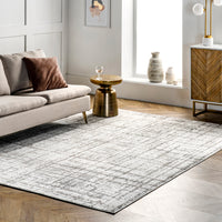 Nuloom Annie Crosshatch Nan2440A Light Gray Area Rug