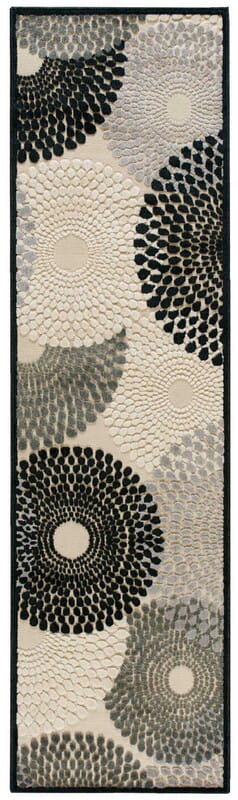 Nourison Graphic Illusions Gil04 Parchment Geometric Area Rug