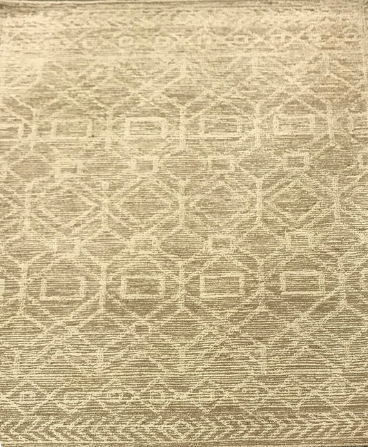 Chandra Gina Gin-51900 Beige / White Moroccan Area Rug