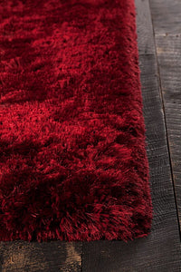 Chandra Giulia Giu-27807 Red Shag Area Rug