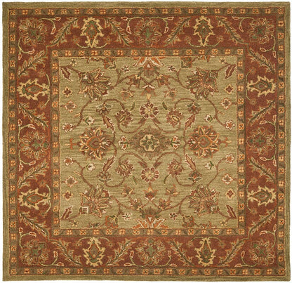 Safavieh Golden Jaipur Gj250A Green / Rust Area Rug