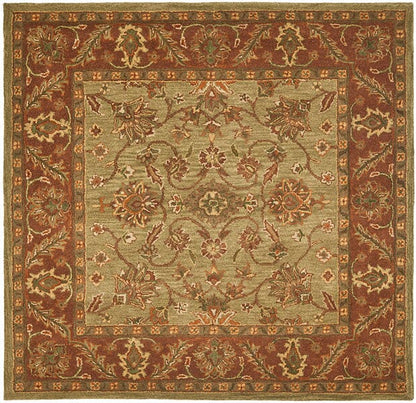 Safavieh Golden Jaipur Gj250A Green / Rust Area Rug