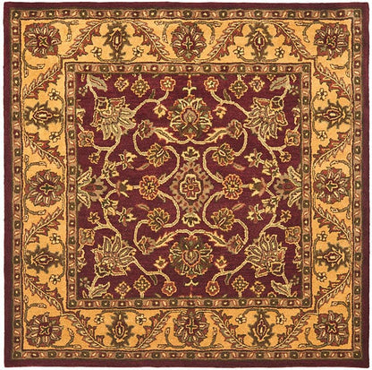 Safavieh Golden Jaipur Gj250C Burgundy / Gold Area Rug