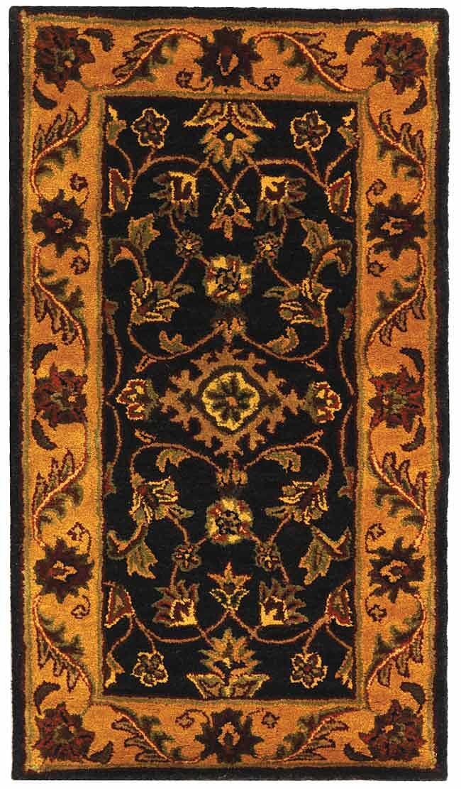 Safavieh Golden Jaipur Gj250D Black / Gold Area Rug