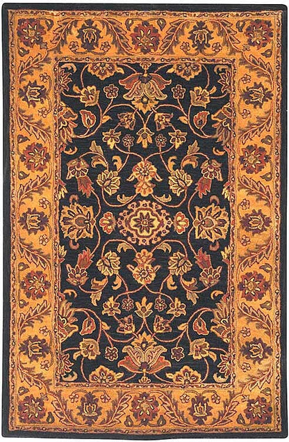 Safavieh Golden Jaipur Gj250D Black / Gold Area Rug