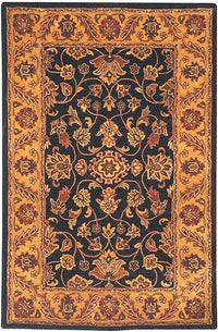 Safavieh Golden Jaipur Gj250D Black / Gold Area Rug