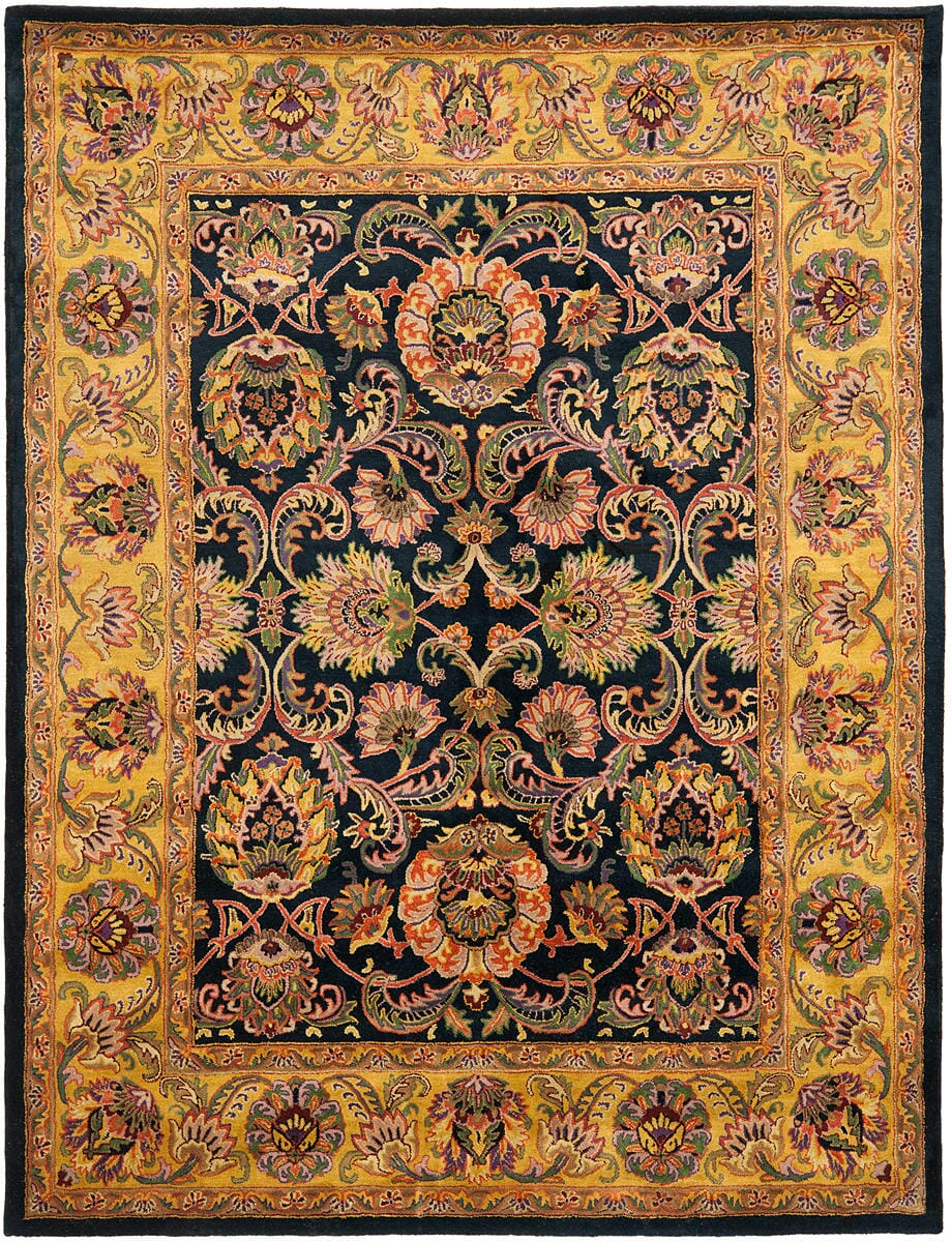 Safavieh Golden Jaipur Gj275A Navy / Gold Area Rug