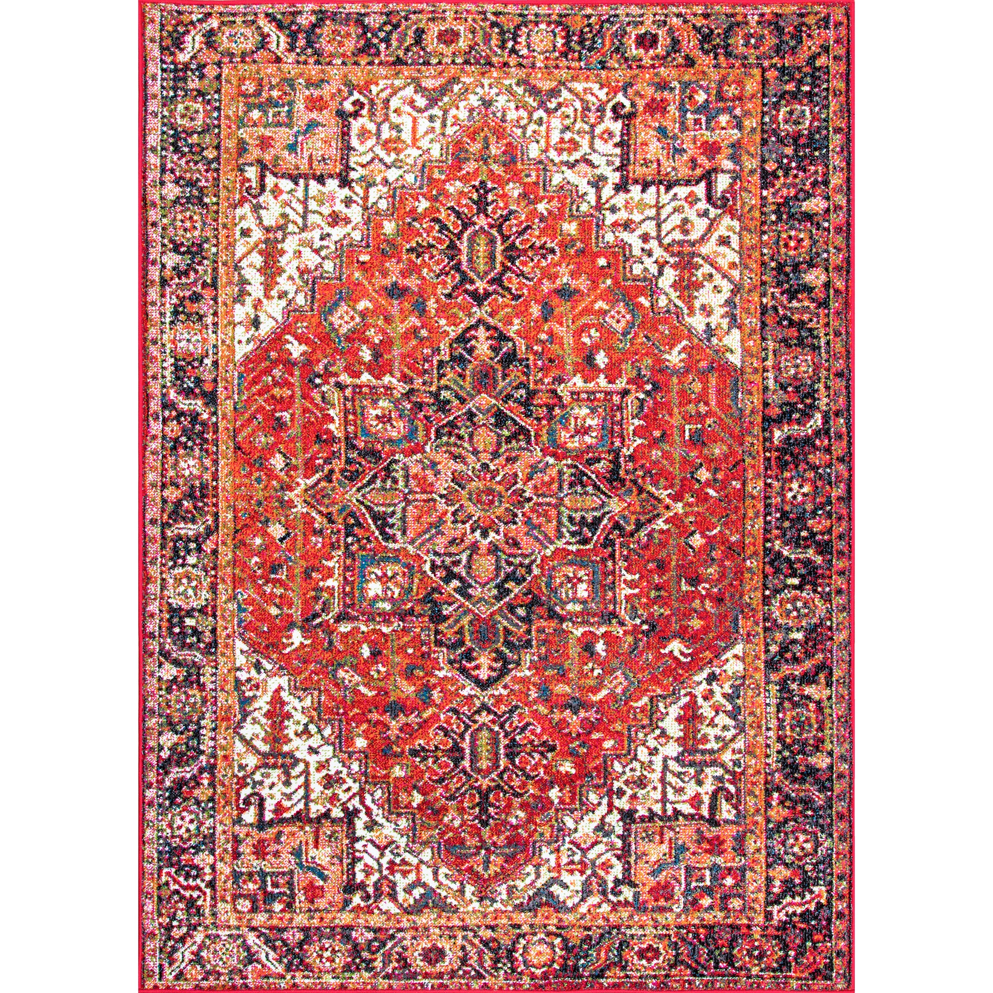 Nuloom Emblem Patrice Nem2535A Orange Area Rug