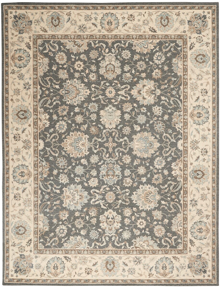 Nourison Living Treasures Li16 Grey / Ivory Area Rug