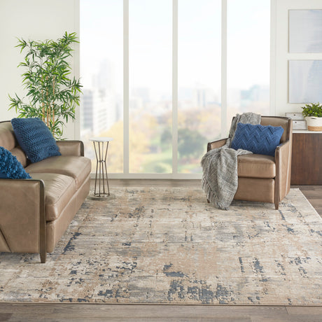 Nourison Quarry Qua01 Beige/Grey Area Rug