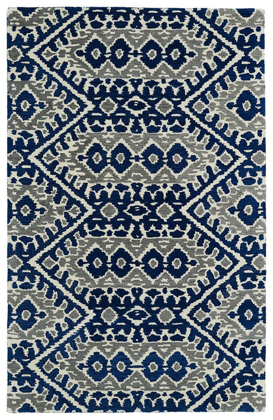 Kaleen Global Inspirations Glb01 Blue (17) Southwestern Area Rug