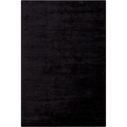 Chandra Gloria Glo-18606 Black Solid Color Area Rug