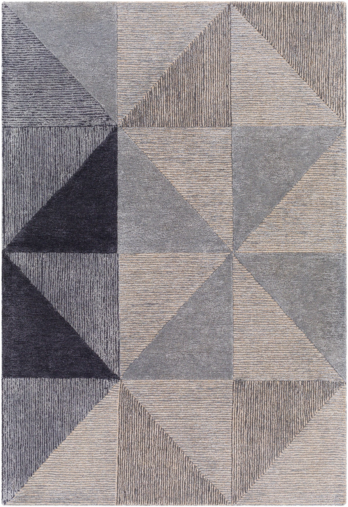 Surya Glasgow Gls-2300 Light Gray, Medium Gray, Navy, Pale Blue Rugs.