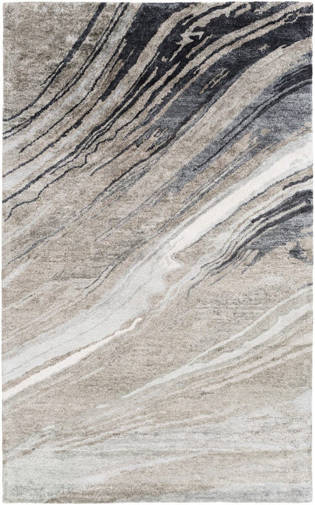 Surya Gemini Gmn-4052 Charcoal / Gray / Light Gray Rugs.