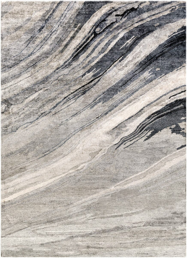 Surya Gemini Gmn-4052 Charcoal / Gray / Light Gray Rugs.