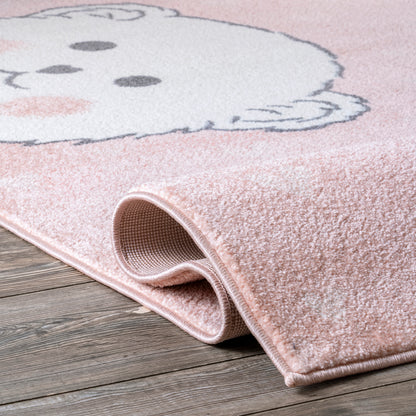 Nuloom Harlee Kids Bear Nha2562A Pink Area Rug