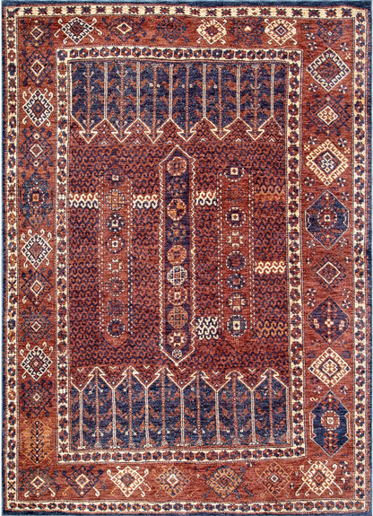 Nuloom Vintage Ruby Tokens Nvi3372A Rust Area Rug