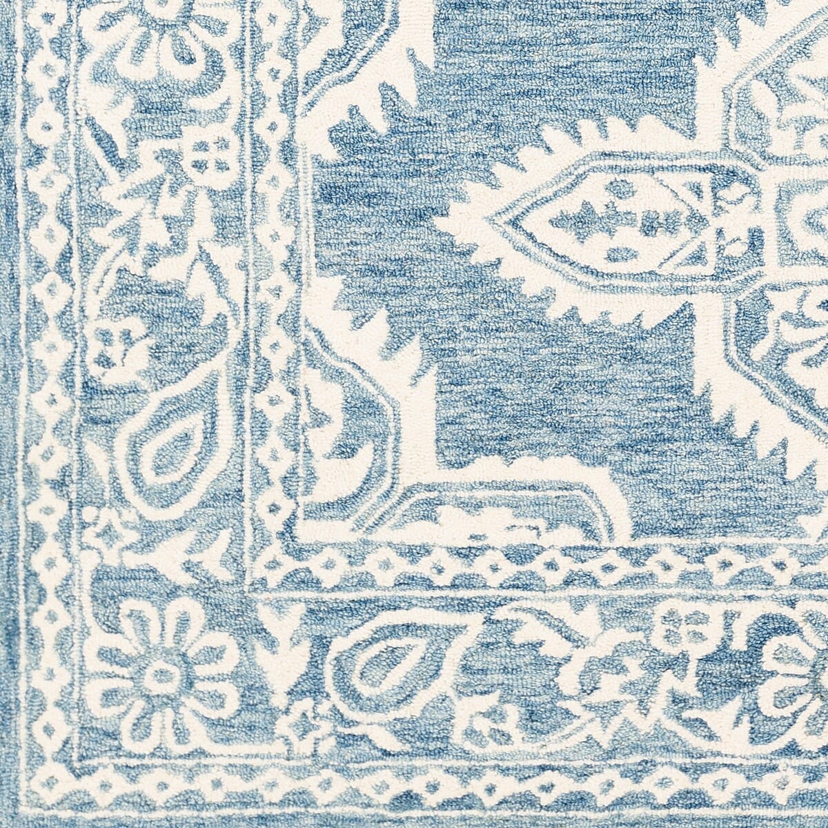 Surya Granada Gnd-2300 Aqua, Dark Blue, Cream Area Rug