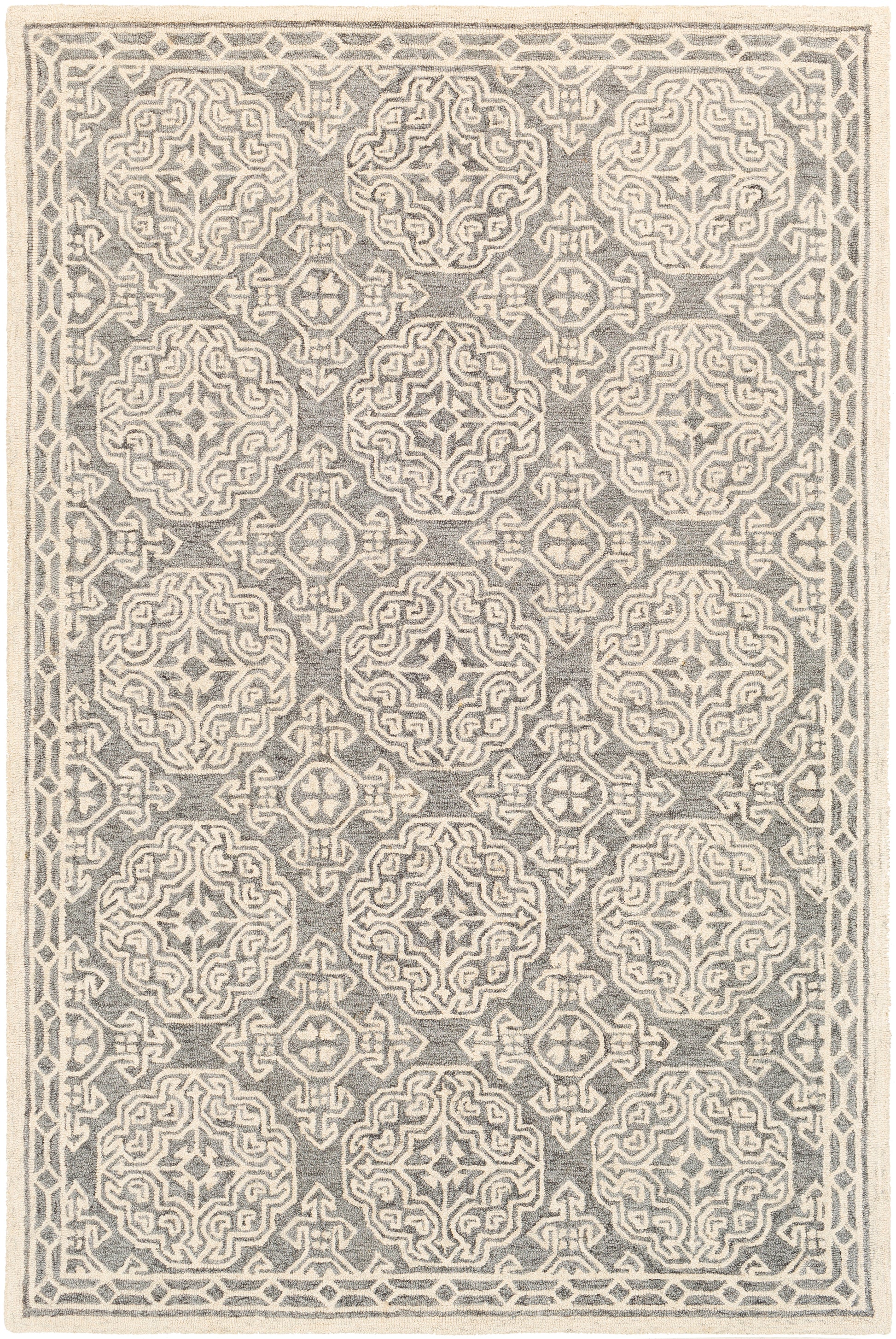 Surya Granada Gnd-2304 Gray, Light Beige Area Rug