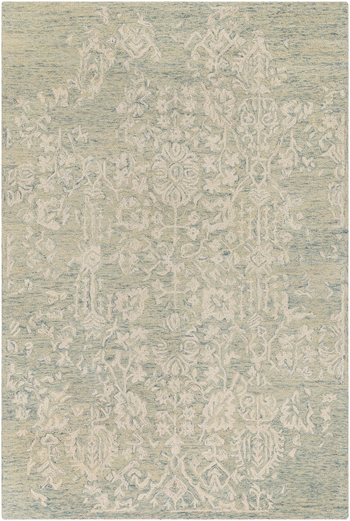 Surya Granada Gnd-2333 Teal, Light Green, Cream Area Rug