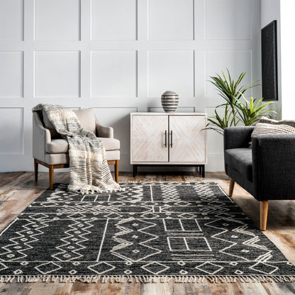 Nuloom Cassie Tribal Nca2065A Gray Area Rug