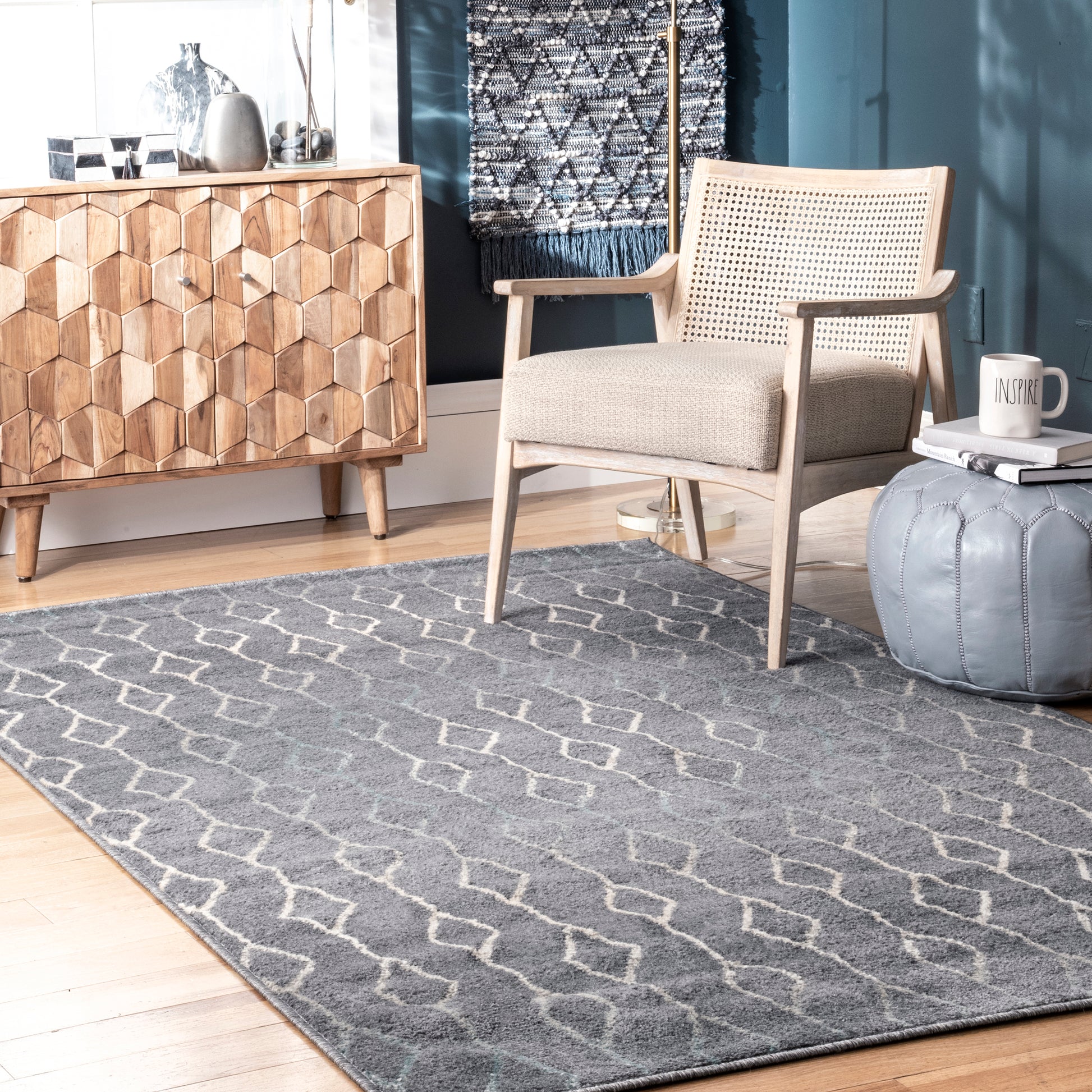 Nuloom Francesca Linked Nfr2903A Gray Area Rug