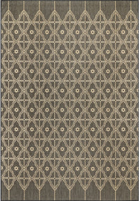 Nuloom Elara Global Inspired Trellis Nel1816A Charcoal Area Rug