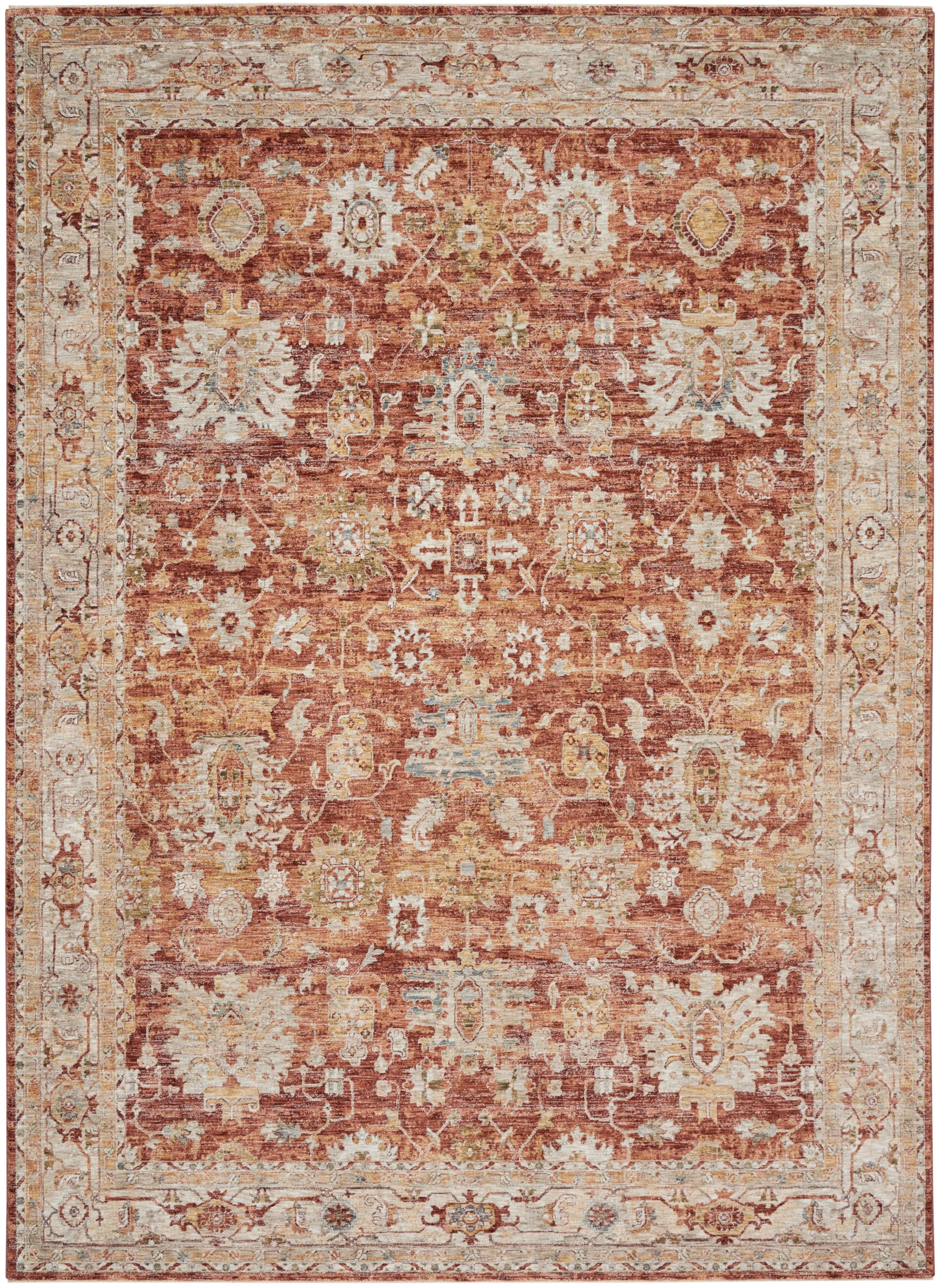 Nourison Sahar Shr02 Rust Area Rug