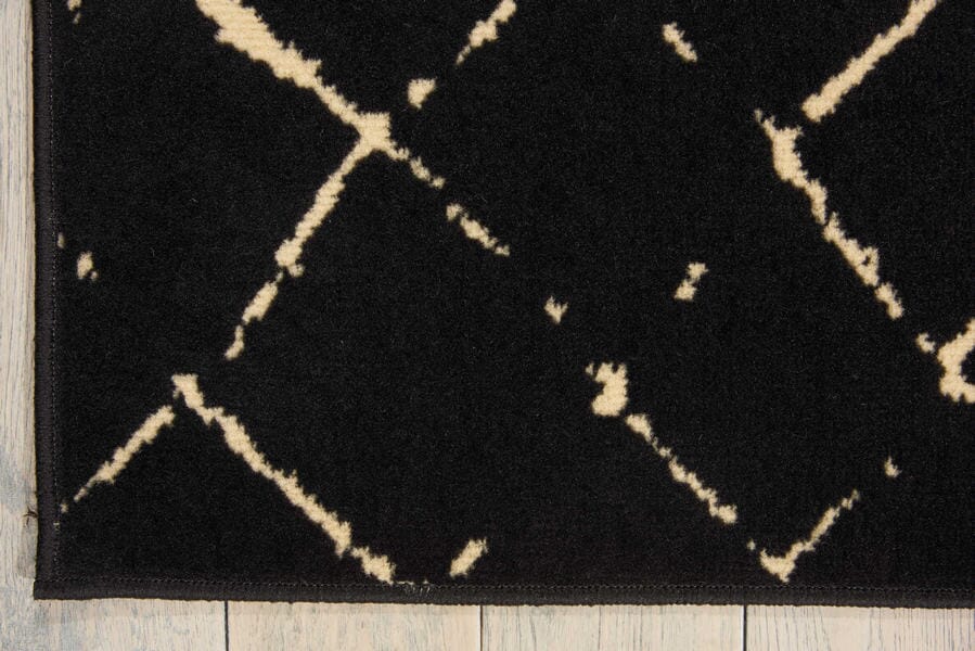 Nourison Grafix Grf04 Black Moroccan Area Rug