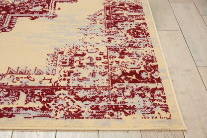 Nourison Grafix Grf14 Cream Red Area Rug