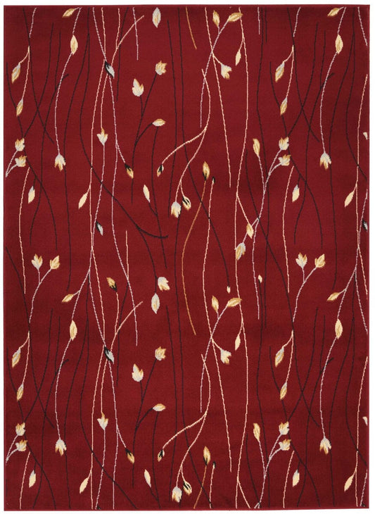 Nourison Grafix Grf15 Red Floral / Country Area Rug