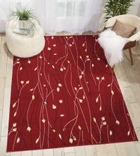 Nourison Grafix Grf15 Red Floral / Country Area Rug