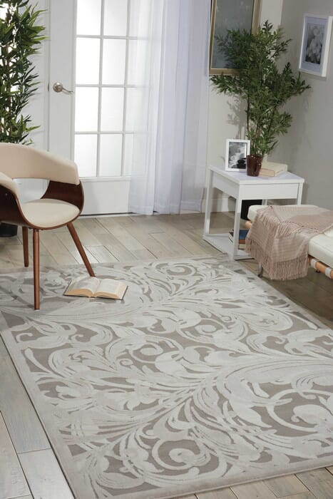 Nourison Graphic Illusions Gil01 Grey / Camel Area Rug