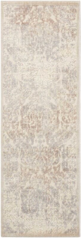 Nourison Graphic Illusions Gil09 Ivory Damask Area Rug