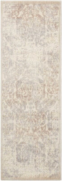 Nourison Graphic Illusions Gil09 Ivory Damask Area Rug