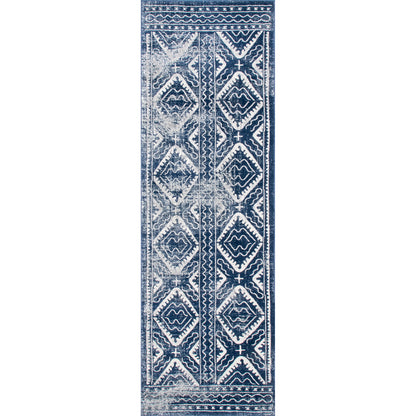 Nuloom Spencer Aztec Trellis Nsp3240A Blue Area Rug